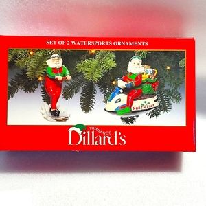 Dillards Trimmings Christmas Santa Water Sports Ornaments